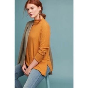 Anthropologie Eri + Ali Holdrege Mock Neck Ribbed Pullover Sweater S